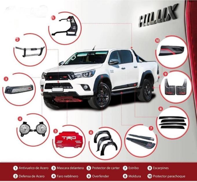 Steel 4X4 Custom Made Bull Bars For Toyota Hilux Pick Up Revo