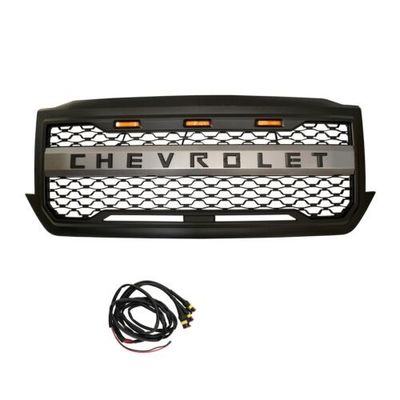 Chevrolet Silevrado Custom Grilles For Trucks , 4X4 Front Grill Top Grade