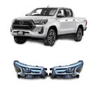 Manufacturer Wholesale 4X4 ABS Plastic LED Headlight Car Light for Toyota Hilux Revo Rocco 2020 2021