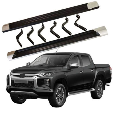 Black Aluminum Running Board Car Side Step For Mitsubishi Triton L200