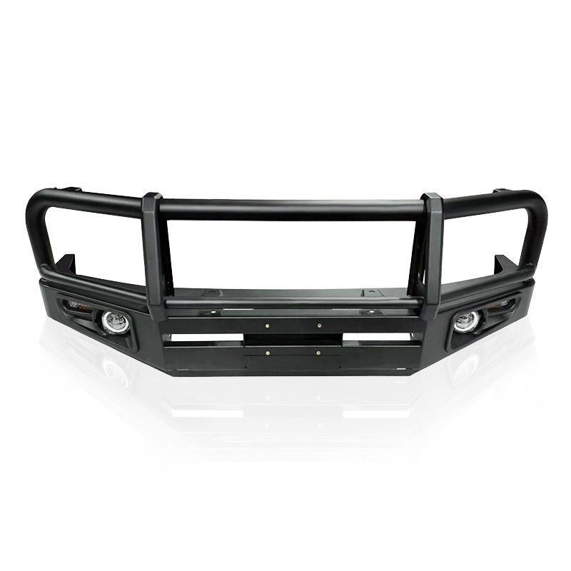 Steel Bull Bar With Integrated Light 20W 12V 50 000 Hour Lifespan Black Powder Coat Finish For Trucks