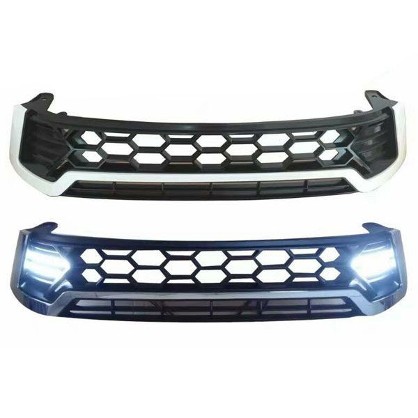 Black And White Front Car Front Grill For Toyota Hilux Revo 2015 - 2017