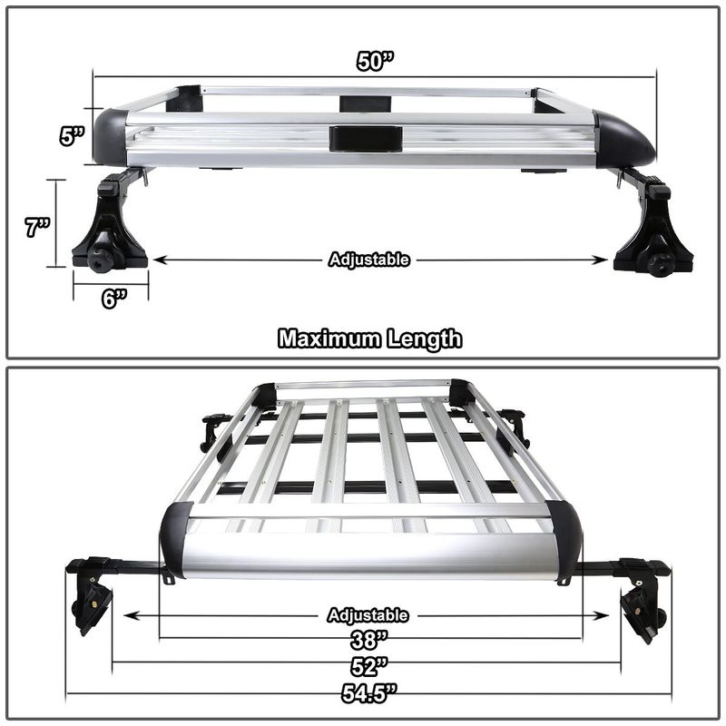 OEM Manufacturer Wholesale Top Grade Aluminum Car Roof Rack Universal Size 100% Brand New Condition