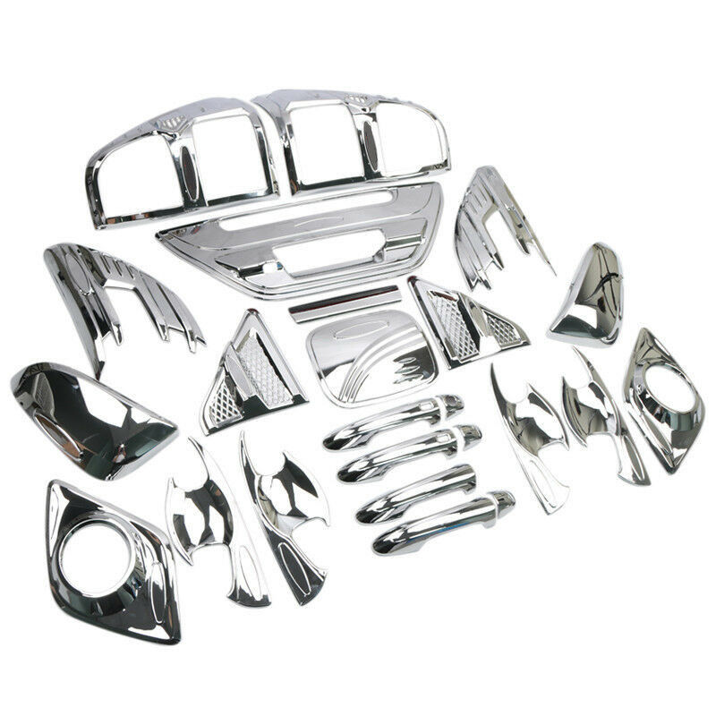 Eco Friendly Plastic Car Chrome Kit Sliver And Black Color For Hilux Revo 2015+