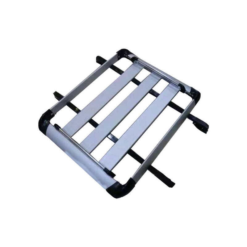 4X4 Aluminum Top Car Luggage Carrier Roof Rack 1 Year Warranty Silver Color