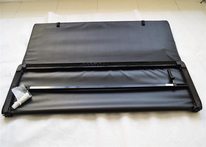 PVC Soft Tri Fold Tonneau Bed Cover 12 Months Warranty For Toyota Hulix Revo
