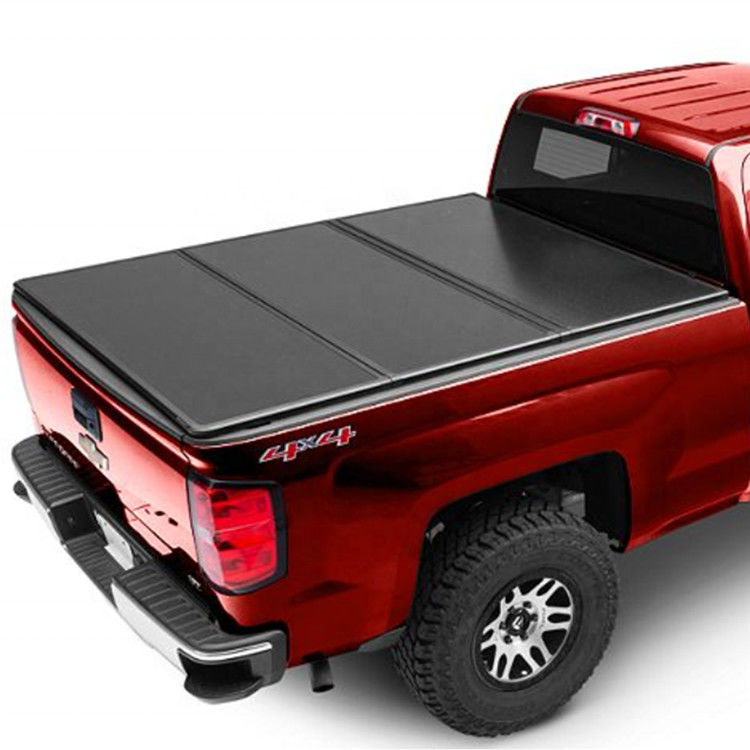 Hilux 4 Doors D-MAX 2013 Pickup Bed Covers , Truck Tonneau Covers Black Color