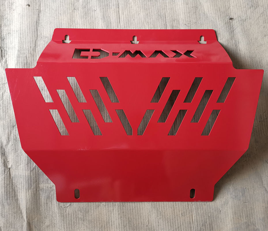 Dmax Red Color Auto Skid Plate , Engine Protection Board For Pickup Truck
