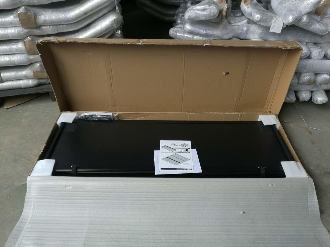 OEM Manufacturer Wholesale Black Color Aluminum Hard Folding Tonneau Cover For D- MAX 2013 4 Doors