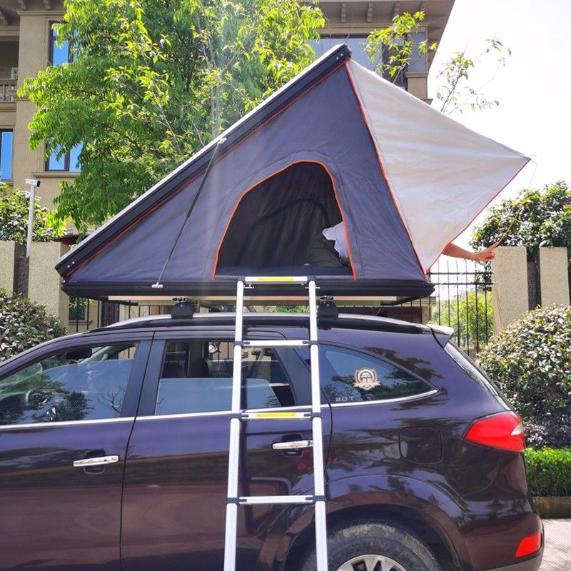 OEM Manufacturer Wholesale Aluminum Hard Shell Car Roof Tent With Ladder Quick Automatic Opening