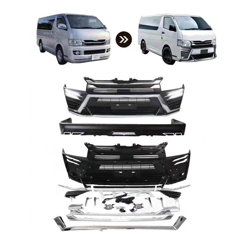 OEM Manufacturer Wholesale Front Rear Bumper Car Body Kit Conversion Facelift Wildbody Kit For Toyota Hiace 2010