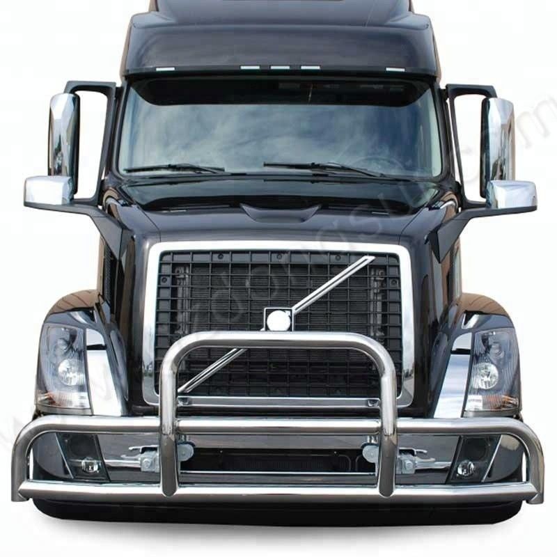 Factory Selling 304 Stainless Steel Bumper Deer Guard For  Pinnacle Freightliner Cascadia Peterbilt