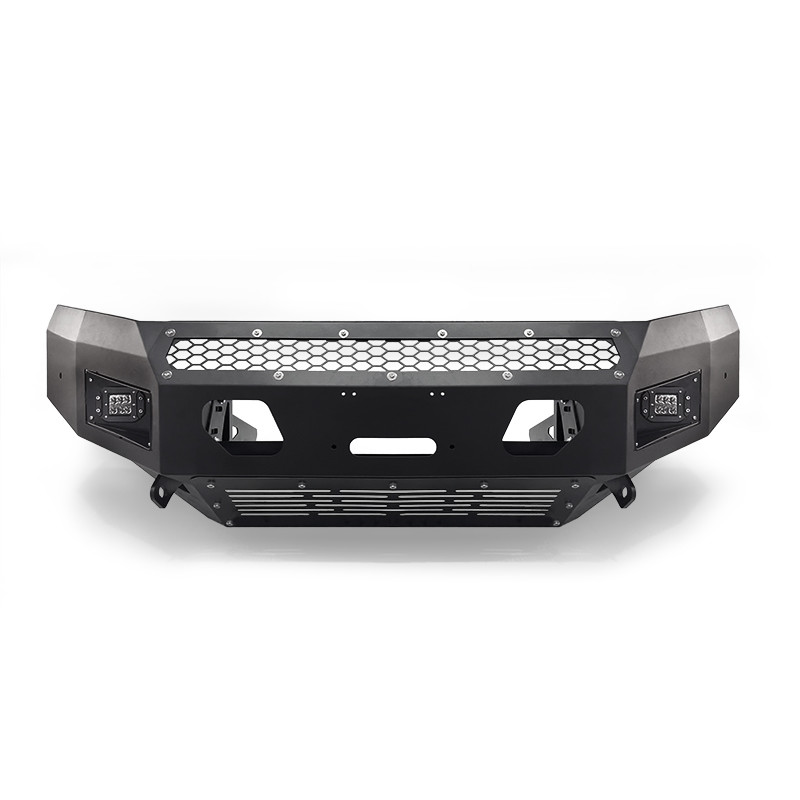 Isuzu D-MAX Steel Bull Bar For Nissan Navara Front Bumper With Two Led Lights