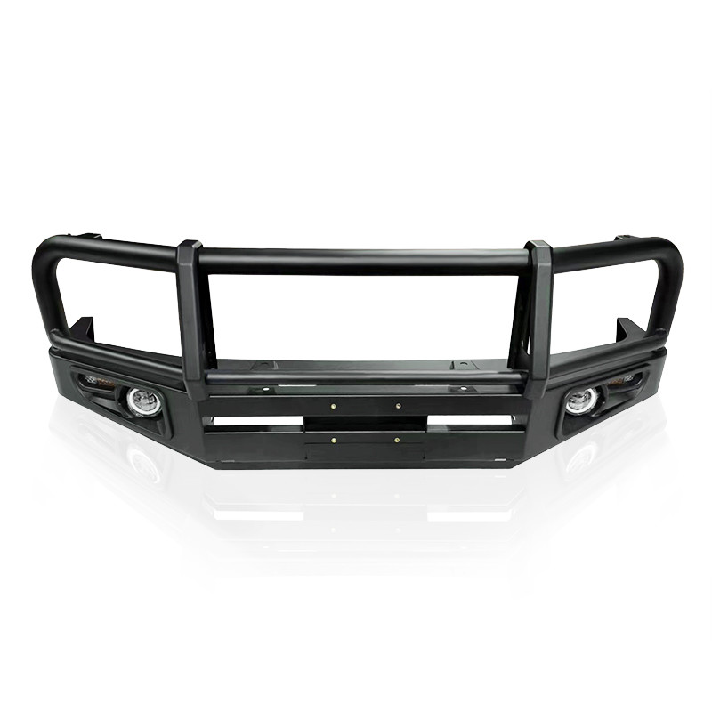 Steel Bull Bar With Integrated Light 20W 12V 50 000 Hour Lifespan Black Powder Coat Finish For Trucks
