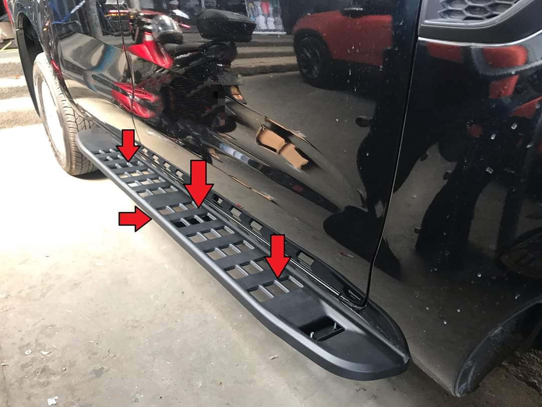 High Durability Side Step Running Board Metal Materials For Ford Raptor