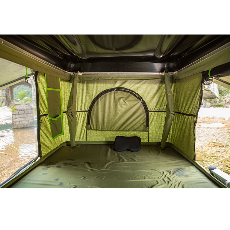 Waterproof ABS Plastic Hard Shell Roof Canvas Body Car Roof Tent