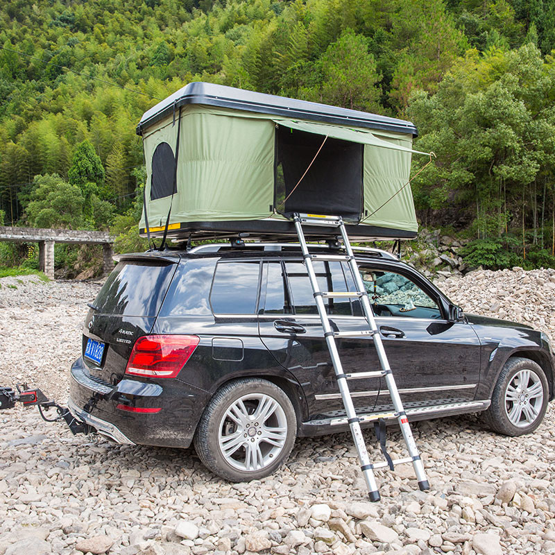 2020 Outdoor Camper Camping Black Abs Plastic Hard Shell Roof Top Tents