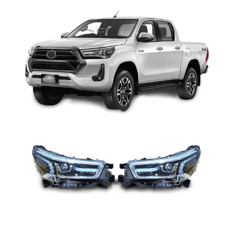 ABS Plastic LED Headlight Tail Light For Toyota Hilux Revo Rocco 2020 2021