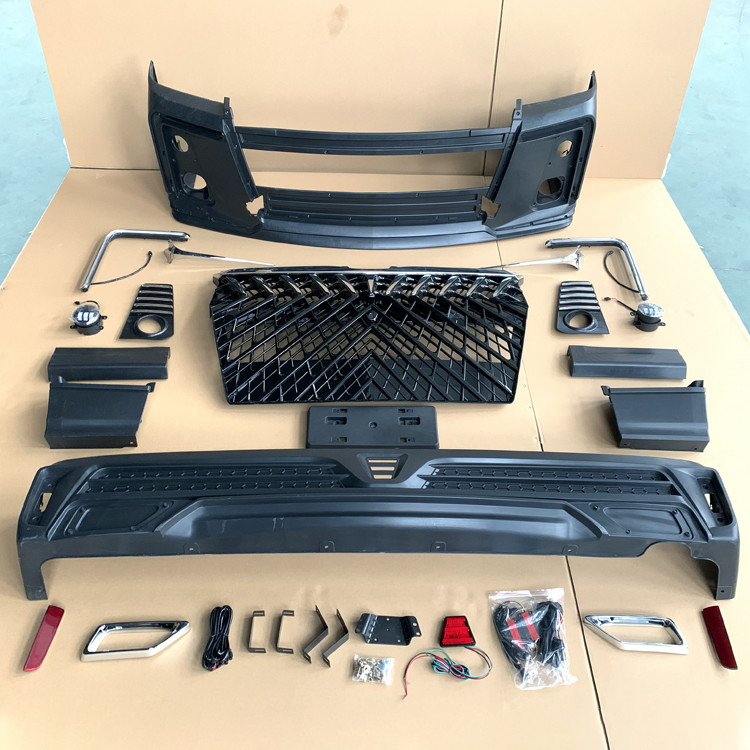 ABS Plastic Car Body Kit Facelift Front Rear Bumper Front Grille Hiace 2018+