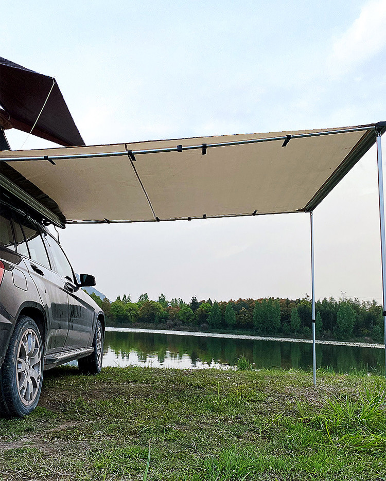 2X3m Retractable 280G Canvas car side tent 400D Oxford SUV Offroad Car Side Awning