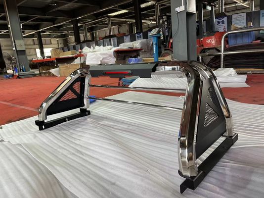 4X4 Auto Part Car Accessories Black Steel Sport Roll Bar with LED Lights For Hilux Ranger Navara