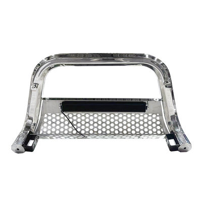 Dongsui 4x4 Auto Part Pickup Truck Stainless Steel Front Bumper Bull Bar With Strip Lights For Hilux Ranger D-max