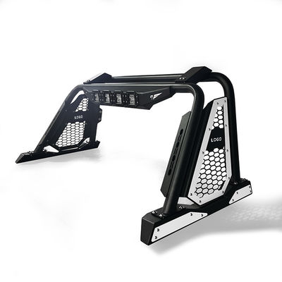 Off Road Black Steel Pickup Sport Roll Bar Car Accessories With LED Lights For Ford Ranger Hilux Navara 
