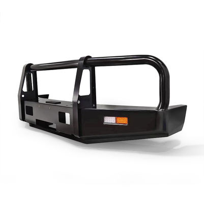 Off Road 4x4 Accessories Black Steel Front Bumper Bull Bar For Toyota LC76
