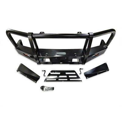 Off Road 4x4 Accessories Black Steel Front Bumper Bull Bar For Toyota LC76