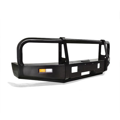 Off Road 4x4 Accessories Black Steel Front Bumper Bull Bar For Toyota LC76
