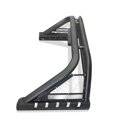 4X4 Auto Part Pickup Truck Black Steel Sport Roll Bar with LED Lights For Hilux Revo