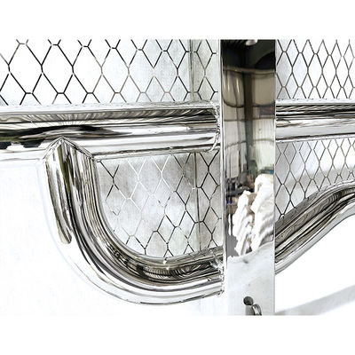 Dongsui Factory Tough European styled Semi Truck Bumper Deer Guard with mesh For  VOLVO SCANIA BENZ MAN