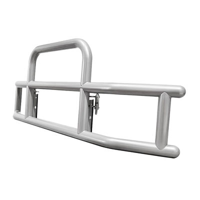 Heavy Truck Frosted Silver Steel Semi Truck Deer Guard For Cascadia For Volvo Peterbilt