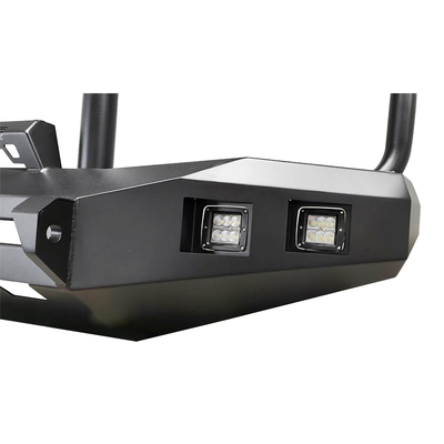 Off Road 4x4 Black Steel Front Bumper Bull Bar With Strip Lights For Toyota LC100