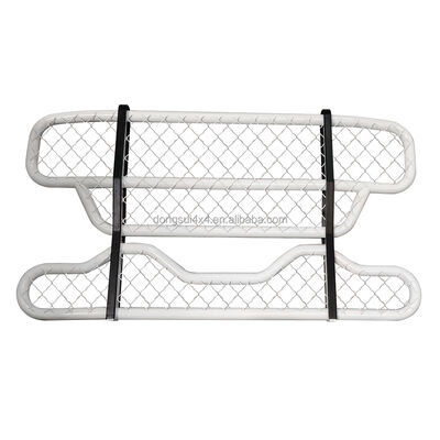 304 Stainless Steel Two-layer Round Tube Front Bumper Deer Guard with Customizable Dimensions for Large Trucks