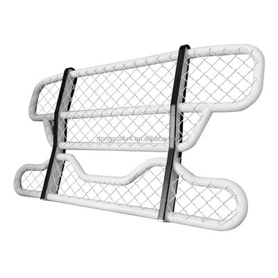 304 Stainless Steel Two-layer Round Tube Front Bumper Deer Guard with Customizable Dimensions for Large Trucks