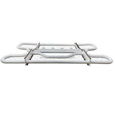 304 Stainless Steel Two-layer Round Tube Front Bumper Deer Guard with Customizable Dimensions for Large Trucks