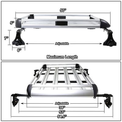 OEM Manufacturer Wholesale Top Grade Aluminum Car Roof Rack Universal Size 100% Brand New Condition
