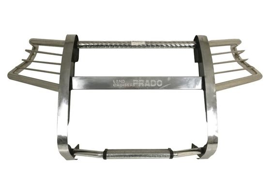 201 Stainless Steel Truck Bull Bar Front Bumper Silver For Land Cruiser