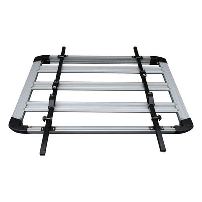 4X4 Aluminum Top Car Luggage Carrier Roof Rack 1 Year Warranty Silver Color