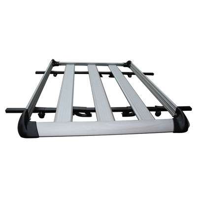 4X4 Aluminum Top Car Luggage Carrier Roof Rack 1 Year Warranty Silver Color
