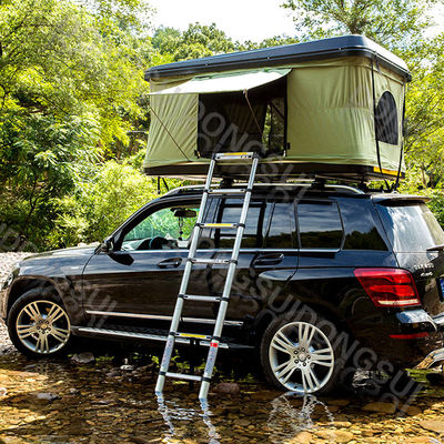 OEM Manufacturer Wholesale Universal Black ABS Hard Shell 4x4 Hard Rooftop Top Roof Tent for Suv NISSAN TOYOTA PRADO