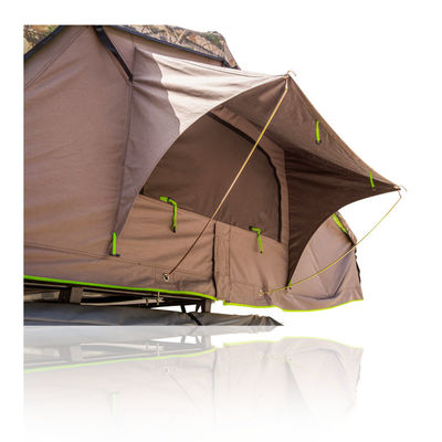 Waterproof 4x4 4 Person Aluminum Camping Car Soft Shell Rooftop Roof Top Tent With Annex Room