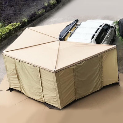 420D Car Roof Tent 4x4 Retractable Sunproof Waterproof 270 Degree Awning Family Tent With Cloth Room