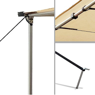 2X3m Retractable 280G Canvas car side tent 400D Oxford SUV Offroad Car Side Awning