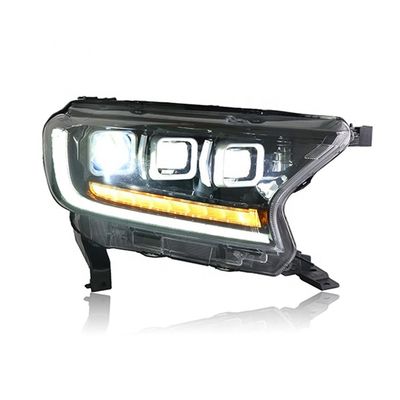 LED 3 Lens Ford Ranger Headlight With Streamer 0.13CBM Volume