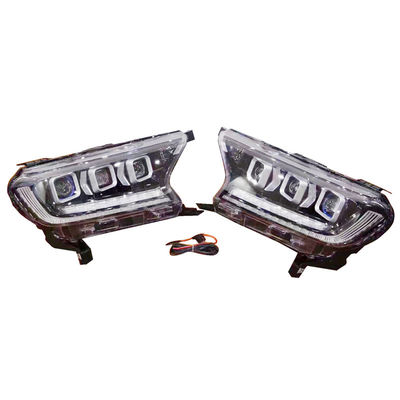 LED 3 Lens Ford Ranger Headlight With Streamer 0.13CBM Volume