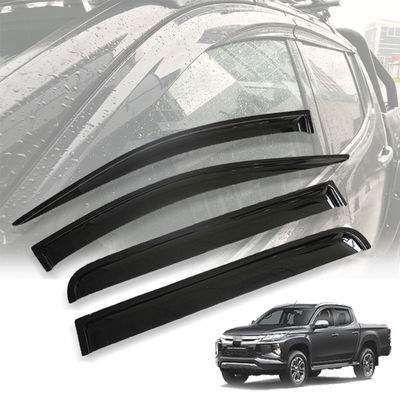 4x4 Plastic Truck Skid Plate Black Car Rain Sun Door Window Visor