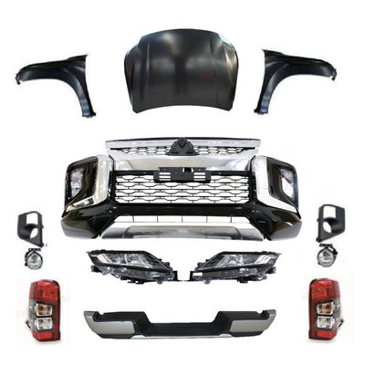 Custom Pick Up Car Front Bumper Grill Facelift Body Kit For Mitsubishi Triton 2012-2019 Upgrade To 2020