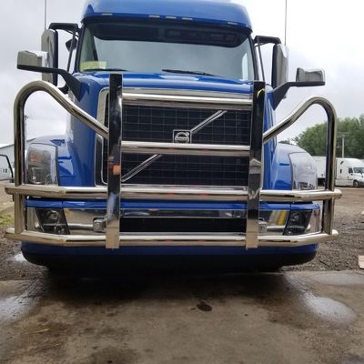 304 Stainless Steel Truck Deer Guard For Kenworth International